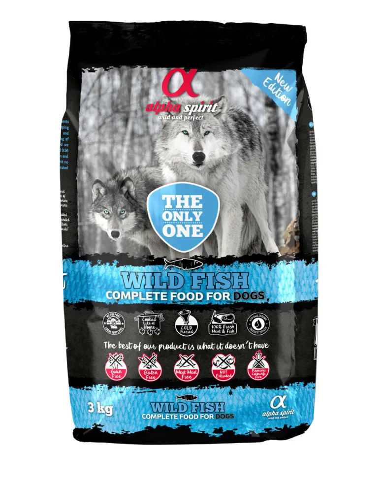 ALPHA SPIRIT Alimento secco completo per cani Pesce selvatico 3 kg
