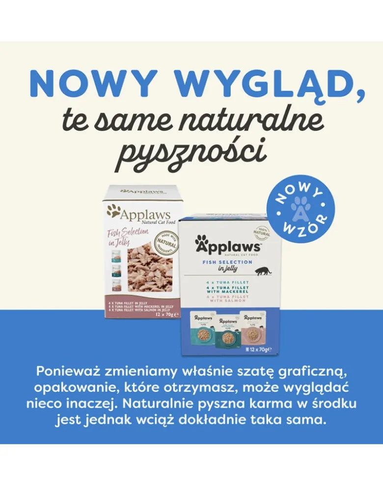 APPLAWS Applaws Selection Fish Multipack bustine di gelatina per gatti 12x70g