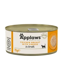 APPLAWS Cat Adult Chicken Breast with Cheese in Broth petto di pollo con formaggio in brodo 24 x 70g