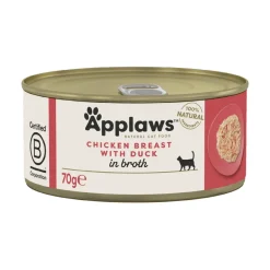 APPLAWS Cat Adult Chicken Breast with Duck in Broth petto di pollo con anatra in brodo 72 x 70g