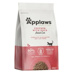 APPLAWS Cat Adult Chicken with Extra Duck 2,4 kg (6x400 g) pollo e anatra per gatti adulti