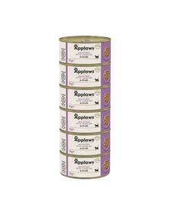 APPLAWS Cat Adult Mackerel with Sardine in Broth sgombri e sardine in brodo 6 x 70g