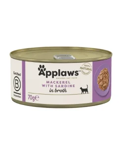 APPLAWS Cat Adult Mackerel with Sardine in Broth sgombri e sardine in brodo 24 x 70g