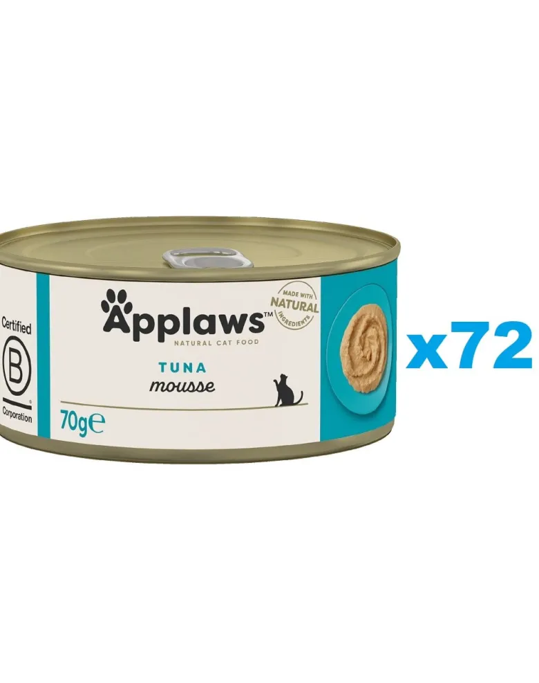 APPLAWS Cat Adult Mousse Tuna mousse con tonno 72 x 70g