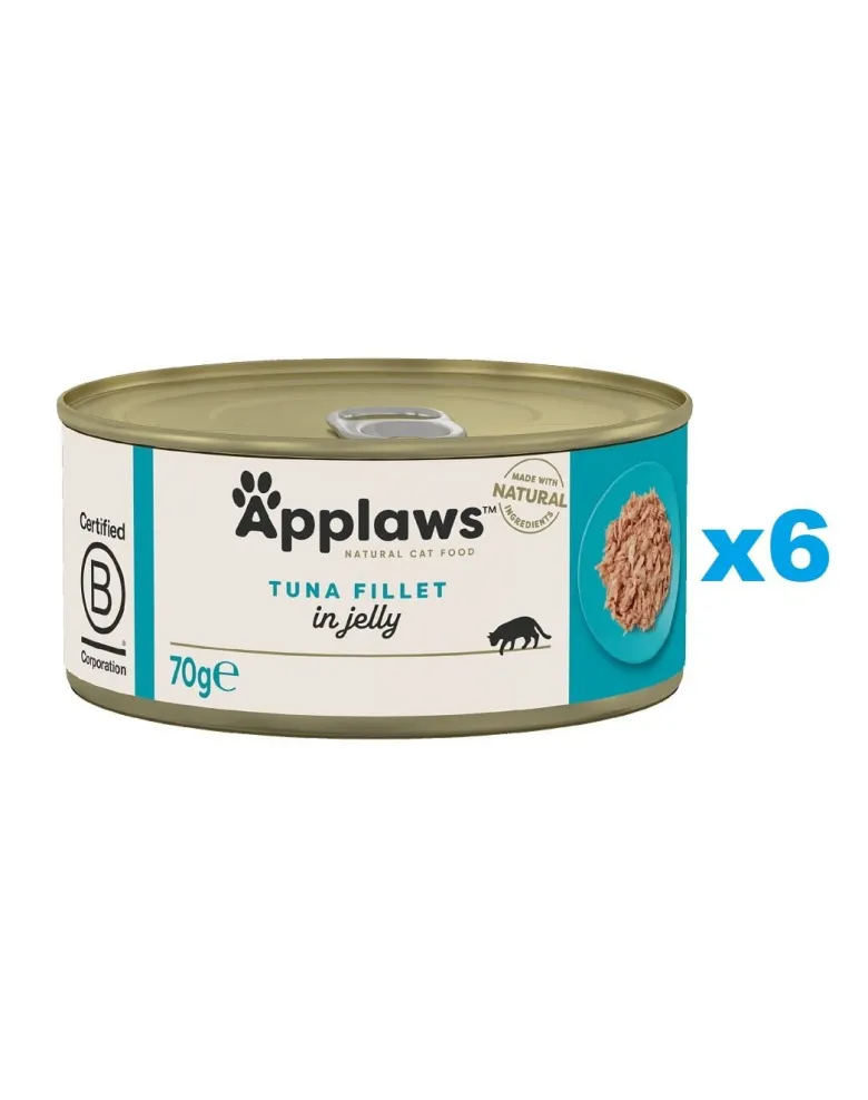 APPLAWS Cat Adult Tuna Fillet in Jelly tonno in gelatina 6 x 70g