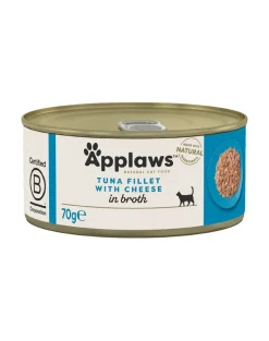 APPLAWS Cat Adult Tuna with Cheese in Broth tonno con formaggio in brodo 24 x 70g