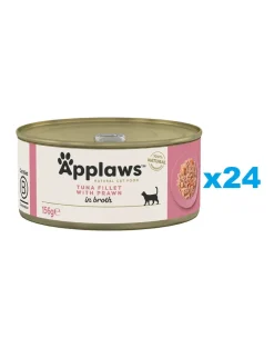 APPLAWS Cat Adult Tuna with Prawn in Broth tonno e gamberi in brodo 24 x 156g