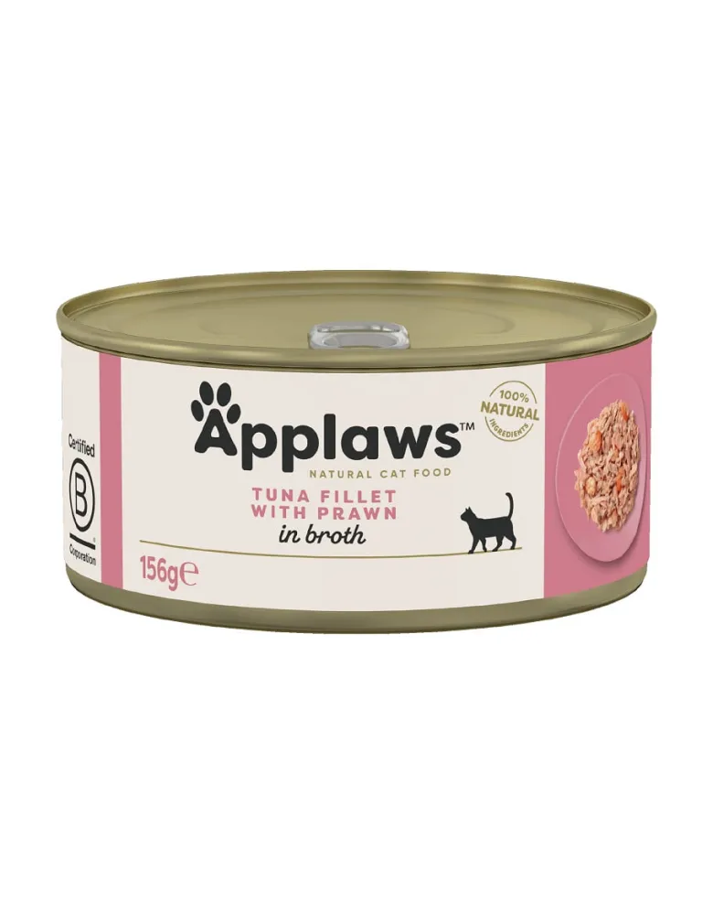 APPLAWS Cat Adult Tuna with Prawn in Broth tonno e gamberi in brodo 6 x 156g