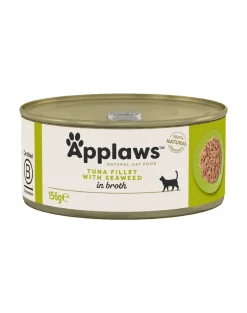 APPLAWS Cat Adult Tuna with Seaweed in Broth tonno con alghe in brodo 24 x 156g
