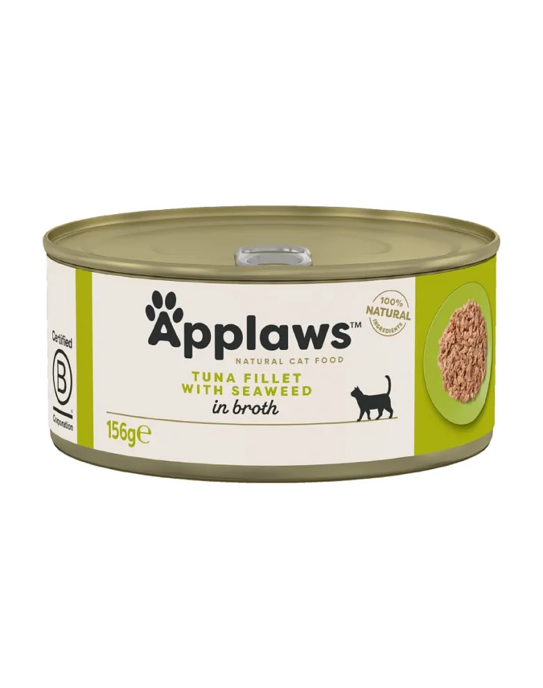 APPLAWS Cat Adult Tuna with Seaweed in Broth tonno con alghe in brodo 24 x 156g