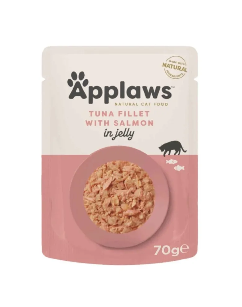 APPLAWS Cat Filetto di tonno con salmone in gelatina 70g