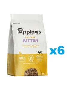 APPLAWS Cat Kitten Chicken 2,4 kg (6x400g) cibo secco per gattini con pollo