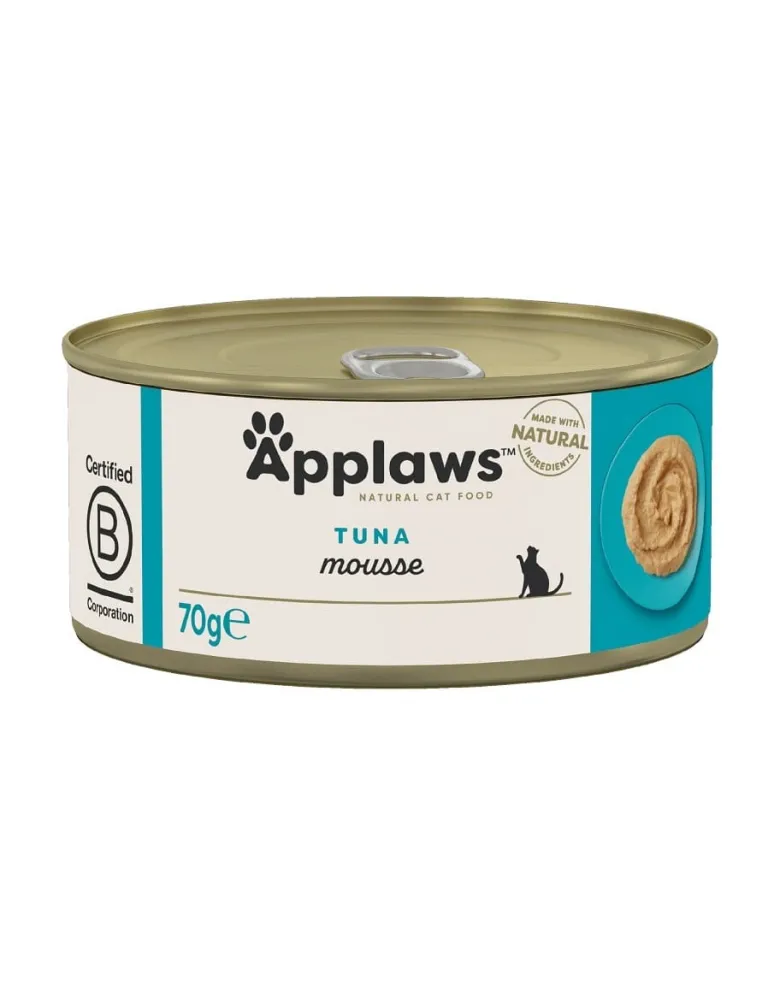 APPLAWS Cat Mousse Tin Cibo umido per gatti Tonno 70g
