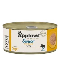 APPLAWS Cat Senior Chicken in Jelly pollo in gelatina per gatti anziani 24 x 70g