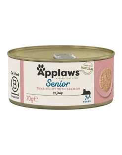 APPLAWS Cat Senior Tuna with Salmon in Jelly tonno con salmone in gelatina per anziani 24 x 70g
