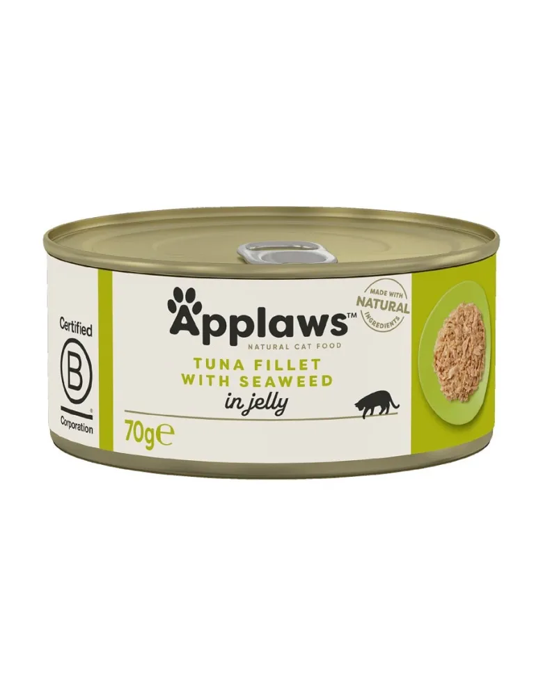 APPLAWS Cibo umido per gatti 70g Tonno e alghe in gelatina