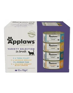 APPLAWS Set prova Supreme Colection Adult Lattine per gatti adulti 12 x 70 g