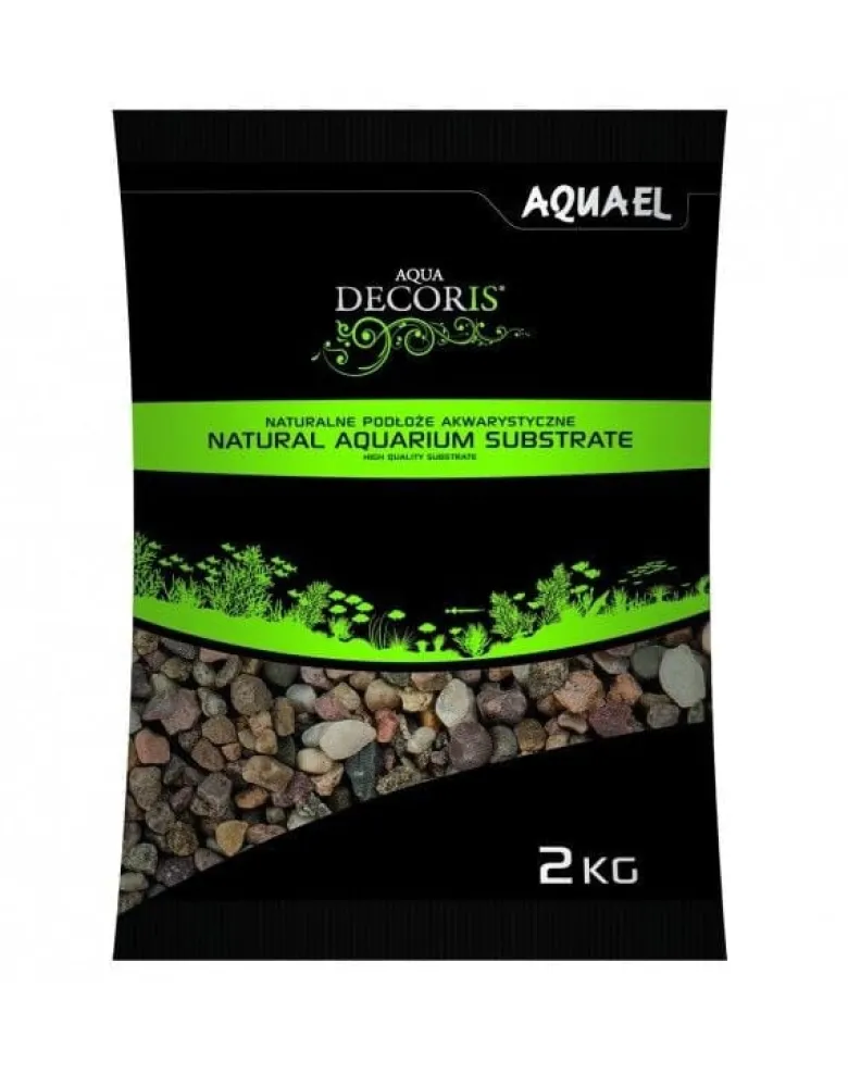 AQUAEL Ghiaia naturale multicolore 1,4-2 mm 2 kg