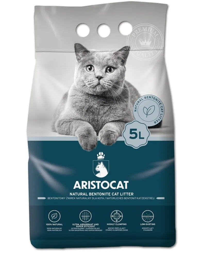 ARISTOCAT Lettiera in bentonite naturale 10l (2x5l)