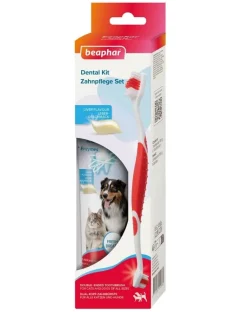 BEAPHAR Dental Kit spazzolino e dentifricio per cani e gatti
