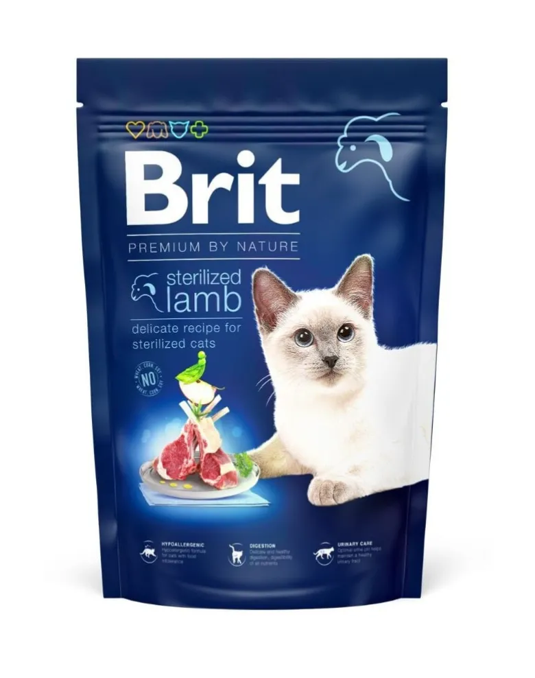 BRIT Cat Premium by Nature Sterilised lamb 300 g
