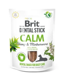 BRIT Dental Stick Calm canapa e melissa 251 g snack dentale per cani che supporta la riduzione dello stress