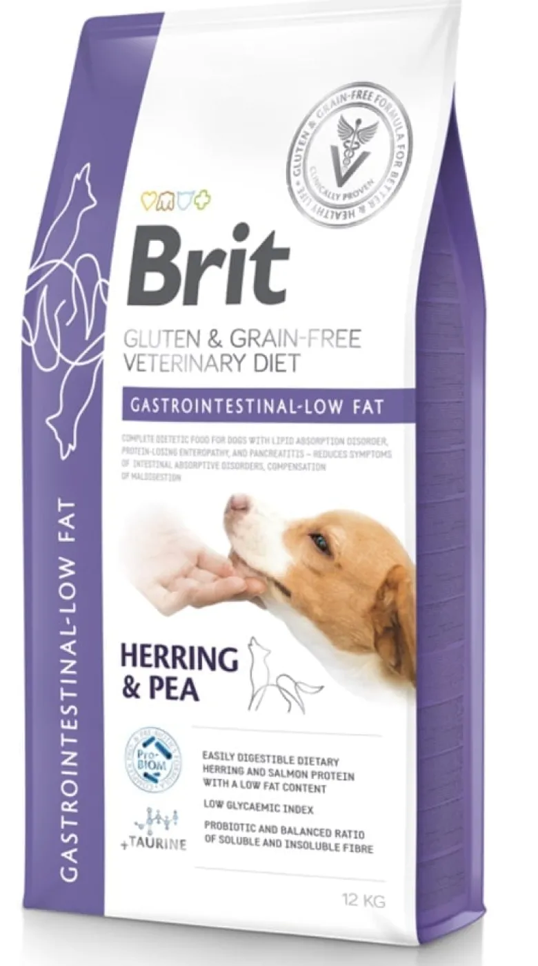 BRIT Grain Free Veterinary Diets Dog Gastrointestinal Low Fat 2 x 12 kg