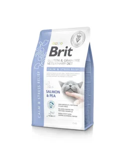 BRIT Grain Free Veterinary Diets Cat Calm Stress Relief Salmon Pea 2 kg