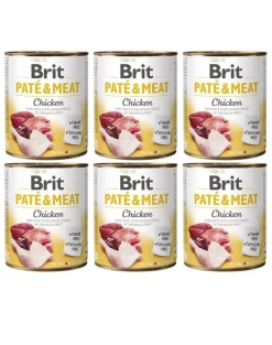 BRIT Pate&Meat chicken 6 x 800g paté di pollo per cani