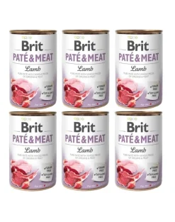BRIT Pate&Meat lamb 6 x 400g paté d'agnello per cani