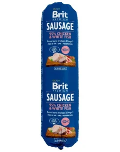 BRIT Sausage Chicken & White Fish 800 g