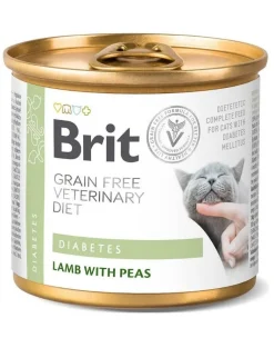 BRIT Veterinary Diet Diabetes Lamb&Pea 24x200g