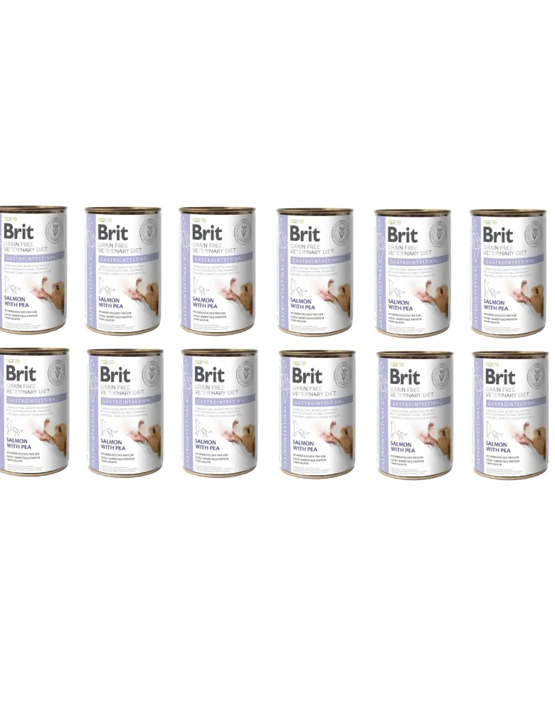 BRIT Veterinary Diet Gastrointestinal Salmon with Pea 12x400g