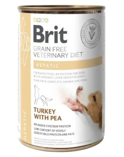 BRIT Veterinary Diet Hepatic Turkey&Pea 12x400g
