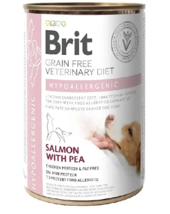 BRIT Veterinary Diet Hypoallergenic Salmon&Pea 12x400g