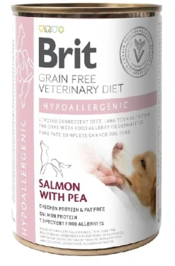 BRIT Veterinary Diet Hypoallergenic Salmon&Pea 12x400g