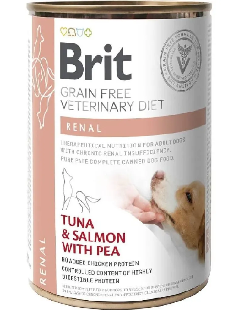 BRIT Veterinary Diet Renal Tuna&Salmon&Pea 400g
