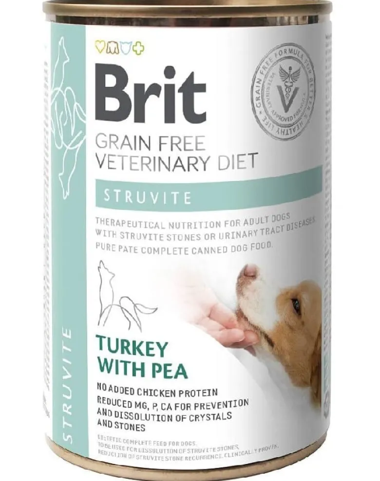 BRIT Veterinary Diet Struvite Turkey&Pea 12x400g
