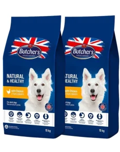 BUTCHER'S Natural&Healthy con pollo 15kg x 2