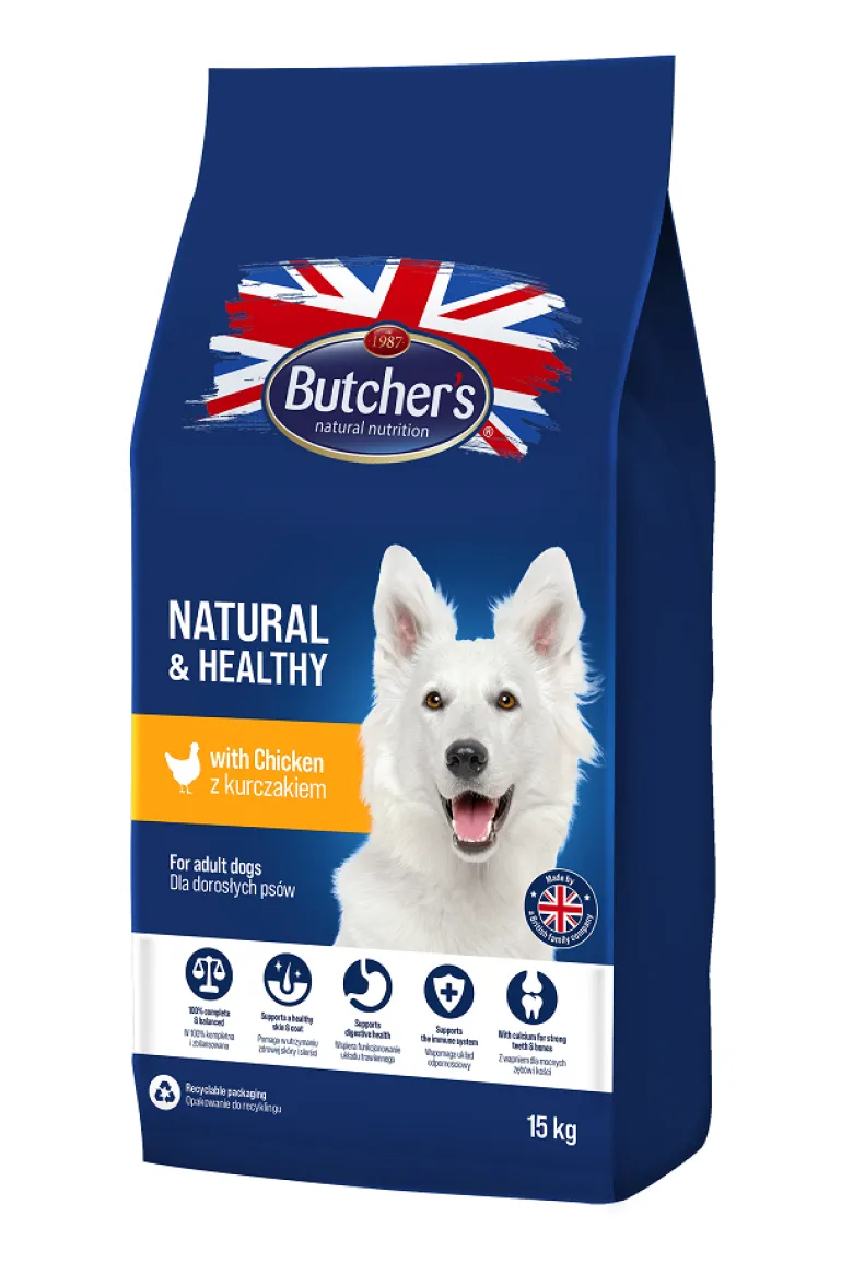 BUTCHER'S Natural&Healthy con pollo 15kg x 2