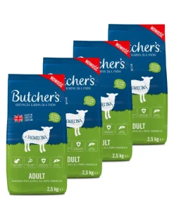 BUTCHER'S Original, crocchette con agnello per cani 4 x 2,5kg