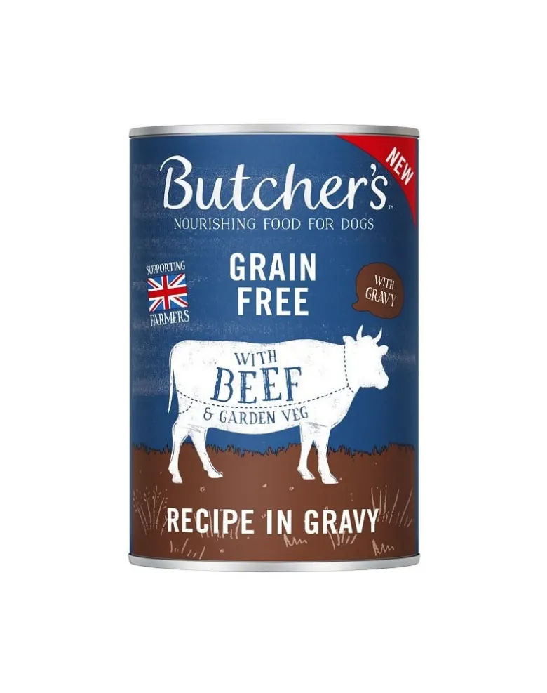 BUTCHER'S Original Recipe in Gravy cibo per cani, polpettine di manzo in salsa, 400g
