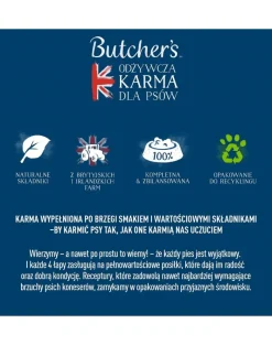 BUTCHER'S Original Tripe Mix cibo per cani, con rumine, paté 1200g