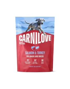 CARNILOVE Active Dog Salmon and Turkey Junior Large Breeds 1,5 kg salmone e tacchino, per giovani junior di razze grandi