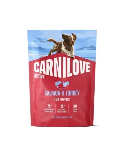 CARNILOVE Active Dog Salmon & Turkey Puppies 1,5 kg salmone e tacchino, per cuccioli in crescita