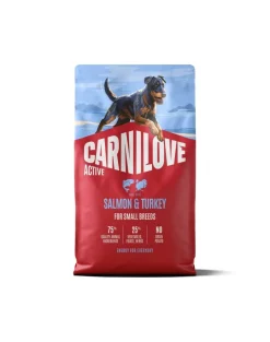 CARNILOVE Active Dog Salmon & Turkey Adult Small Breeds 4 kg salmone e tacchino, per cani adulti di piccole razze