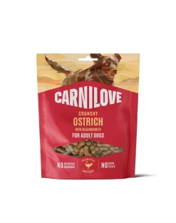 CARNILOVE Dog Crunchy Snack Ostrich 200g snack croccanti con struzzo per cani adulti