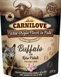 CARNILOVE Dog Paté Buffalo with Rose Petals 300g