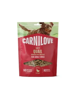 CARNILOVE Dog Soft Snack Quail 200g snack morbidi con quaglia per cani adulti