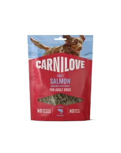 CARNILOVE Dog Soft Snack Salmon Small Bite 200g snack morbidi al salmone per cani adulti